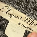 Miss Elegant Of California Vintage 80’s Midi Belted Skirt Open in the Front Heathered Gray Size 8 Photo 6