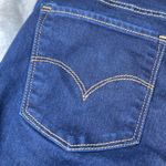 Levis 725 High Rise Bootcut Jeans Womens 28 Blue Dark Wash Denim Classic Modern Size 28W Photo 12