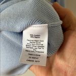 Talbots Baby Blue Fitted Crew Neck Lightweight Sweater Photo 4