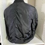 Better Be Women's Black Bomber Jacket Size M Full Zip with Pockets Photo 4
