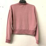 Abound  Womens Pink Boxy Long Sleeve Mock Neck Sweatshirt Photo 1