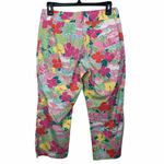 Lilly Pulitzer Vtg Floral Beach Bird Print Capris Photo 1