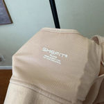 SHEFIT Ultimate Sport Bra High Impact in‎ Sandstorm Size 6 Luxe plus Size Tan Photo 4