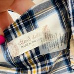 Altar'd State  blue white plaid halter style crop top size Medium Photo 4