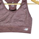 New Balance  Seamless Sports Bra Racerback Gym Workout Athletic Mauve M Photo 1