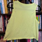 Lululemon Breeze By Muscle Crop Tank Neon Yellow Euc Photo 4
