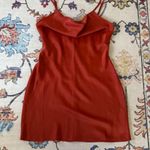 Urban Outfitters Mallory Rust Satin Silky Cowl Neck Mini Dress Medium Photo 0