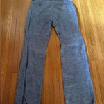 Banana Republic  Martin Straight Legged Linen Pants in Dusty Blue, Size 4 Photo 6