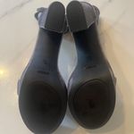 Bamboo Cute Gray velvet ankle straps platform sandals Heels Photo 5