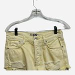Free People Women's Loving Good Vibrations Shorts Yellow Banana Split Size 25 Photo 4
