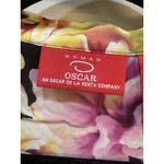 Oscar de la Renta Vintage Woman Blouse Shirt Size 16W 100% Silk Floral Romantic Photo 5