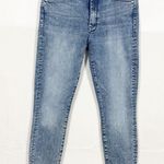 MOTHER Denim The Looker Ankle Fray Skinny Cigarette Jeans Twice Shy Light Wash Blue Size 30 Photo 0