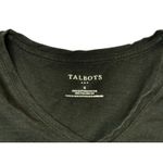 Talbots  Basic Tee Black V-neck‎ Top T-shirt SMALL Normcore Dark Girl Casual Photo 1