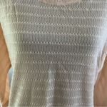 Chloe K  mesh knit scoop neck dolman sleeve pullover sweater hi low peach size XS Photo 1