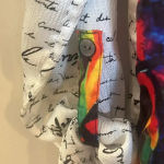 John Mark Multi Color Print Long Sleeve Button Tunic Sz Small (Fits Larger) White Photo 11