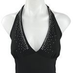 Ocean Drive Vintage Clothing Co. Studded Rhinestone Black Cocktail Party Dress L Photo 2