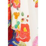 CARESTE Lucine Long Sleeve Silk Dress Insierra Floral Bianco Size 2 Flowing Photo 13