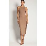 Meshki ✨ Viola Ribbed Racer Back Tank Midi Latte Sz Large Dress✨ Photo 8