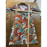 JUDE CONNALLY NANCY Sz XSmall Multicolor Paisley Print Bell Sleeve Stretch Dress Photo 7