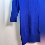 Athleta  Women’s Blue Cashmere Blend Long Sleeve Sweater‎ Dress Medium Photo 3