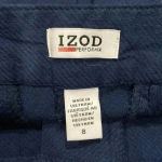 IZOD  performx dark wash high rise athletic shorts in size 8 Photo 2