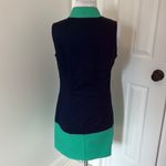 Sail To Sable  Colorblock Shift Dress Navy/Kelly Green Photo 4