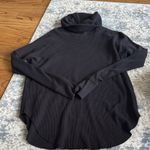 Aritzia TNA black waffle turtle neck long sleeve shirt Photo 0