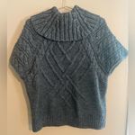 Loft Ann Taylor Pullover Y2K Gray Cowlneck Sweater Size L Petite Photo 5