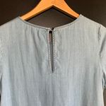 Life in Progress  Women Medium Denim Shift Dress Pocket Distressed Photo 5