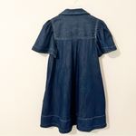 Anthropologie By  Embroidered Denim Shirt Dress Size Small S Photo 4