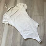 Abercrombie & Fitch Bodysuit square neck womens White (xsmall) seamless fitted Photo 0