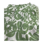 Juliana Collezione 100% Silk Fringed Scarf Cream Sage Green Floral‎ Print​​​ Photo 1