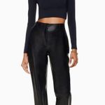 Aritzia Babaton Command Pants (Mid-Rise Vegan Leather) Black Size 0 Full Length Photo 0