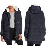Bagatelle Bagetelle Sport Women’s Blue Puffer Parka Hooded Jacket Size Medium NWT Photo 1