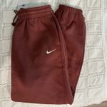 Nike Phoenix Fleece Jogger in Red Sepia & Sail Photo 3