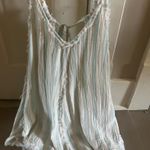 Urban Outfitters  Romper Striped Blue and white linen   Photo 1