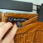 For Love & Lemons  Colette Velvet Gold Ruffle Mini Skirt M Photo 3