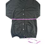 Vince  Black Button Front V Neck Cardigan Sweater Dolman Sleeve Pockets M Photo 3