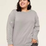 Lane Bryant  Gray Casual Crewneck with Star details sz 14/16 Photo 0