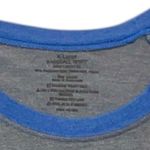 None Raglan Baseball Tee Women’s Size XL blue gray 3/4 sleeve crewneck T-shirt Photo 3