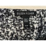 Eileen Fisher Silk/ Cotton Sleeveless Black & White Print Shirt Size Medium Photo 5