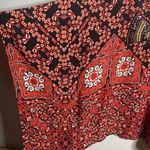 XOXO Junior’s Red Flowy Mixed Print Batwing Blouse Size Medium Photo 1
