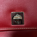 Liz Claiborne Women's Red Leather Crossbody Bag Photo 3