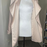 Adrianna Papell Champagne Blush Drape Front Blazer Small Office Classic Sleek Photo 2