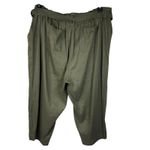 Calvin Klein 2X-Large Wide Leg Crop Pants Linen Blend Belt Paperbag High Waist Photo 2