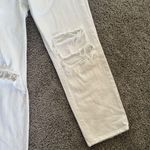 Abercrombie & Fitch The Boyfriend Mid Rise White Distressed Jeans Size 28/6 Photo 3