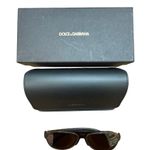 Dolce & Gabbana Dolce & Gabana Brow Bar Aviator Sunglasses in Matte Havana Photo 1