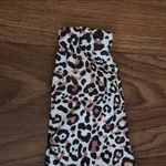 SheIn  White black and brown leopard animal print one shoulder swim top Photo 2