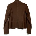 margaret o'leary Women's Vintage Button Blazer Jacket Brown Size Large EUC FLAW Photo 10