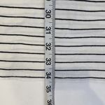 Roolee Women’s Black & White Striped Midi T-Shirt Dress Casual Sz M Cotton Photo 9